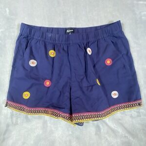 Madewell Shorts Medium Boho Pull On Embroidered Medallion Summer Beach Vacation‎